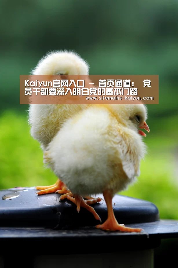 Kaiyun官网入口 - 首页通道:
党员干部要深入明白党的基本门路(图1) 开云